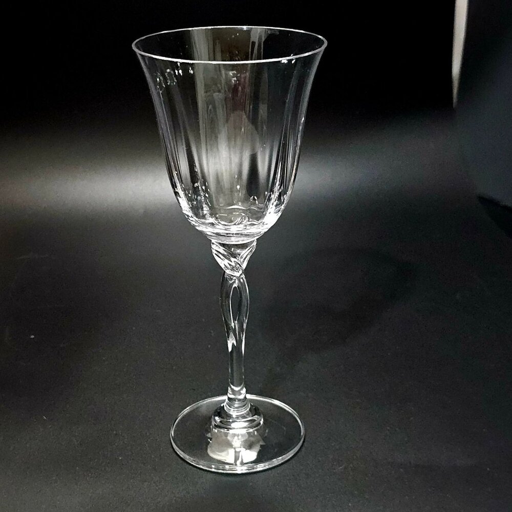Oneida Chateau Crystal Wine Glass 8" fine crystal Bavaria marked logo vintage - Picture 1 of 5